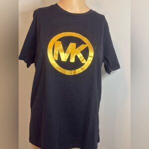 Michael Kors Black T-Shirt with Gold Label